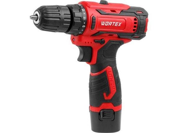 Аккум. дрель-шуруповерт WORTEX BD 1220 Li в чем. 12 В, 30 Н*м, 2х1.5 А*ч, БЗП 10 мм, фото 2