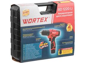 Аккум. дрель-шуруповерт WORTEX BD 1220 Li в чем. 12 В, 30 Н*м, 2х1.5 А*ч, БЗП 10 мм, фото 2