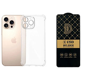 Чехол-накладка + защитное стекло ESD для Apple Iphone 16 Pro Max