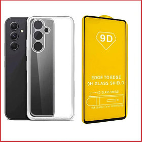 Чехол-накладка + защитное стекло 9D для Samsung A35 SM-A356