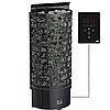 Печь для бани SAWO Aries Wall Black ARI3-90Ni2-WL-BL-P-C с блоком мощности, фото 2