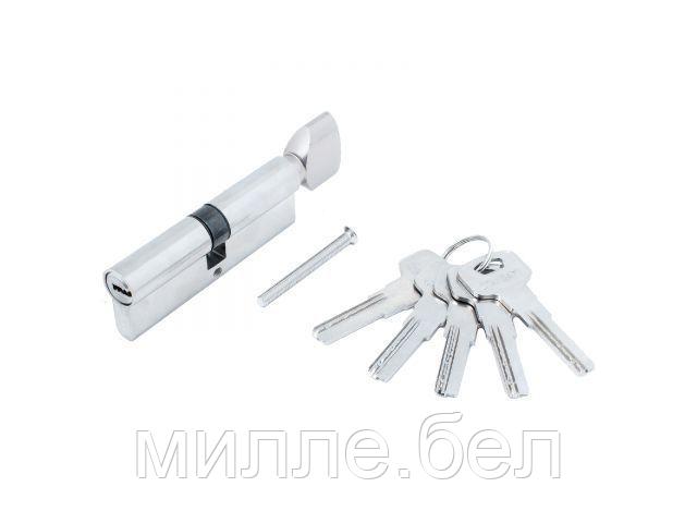 Евроцилиндр с вертушкой Стандарт Z.F.90В-5K SN (перф.ключ, 5ключей, Длина цилиндра 90 (40*10*40)) (УЗК)