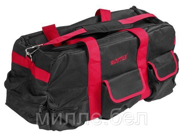 Сумка для инструмента WORTEX WB 3570 нейлон, 570x300х350 мм, вес до 25 кг (Общее кол-во отсеков: 14)