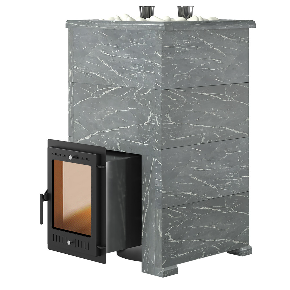 Стальная печь для бани Эверест "Steam Master 60 INOX" Талькохлорит, S-40