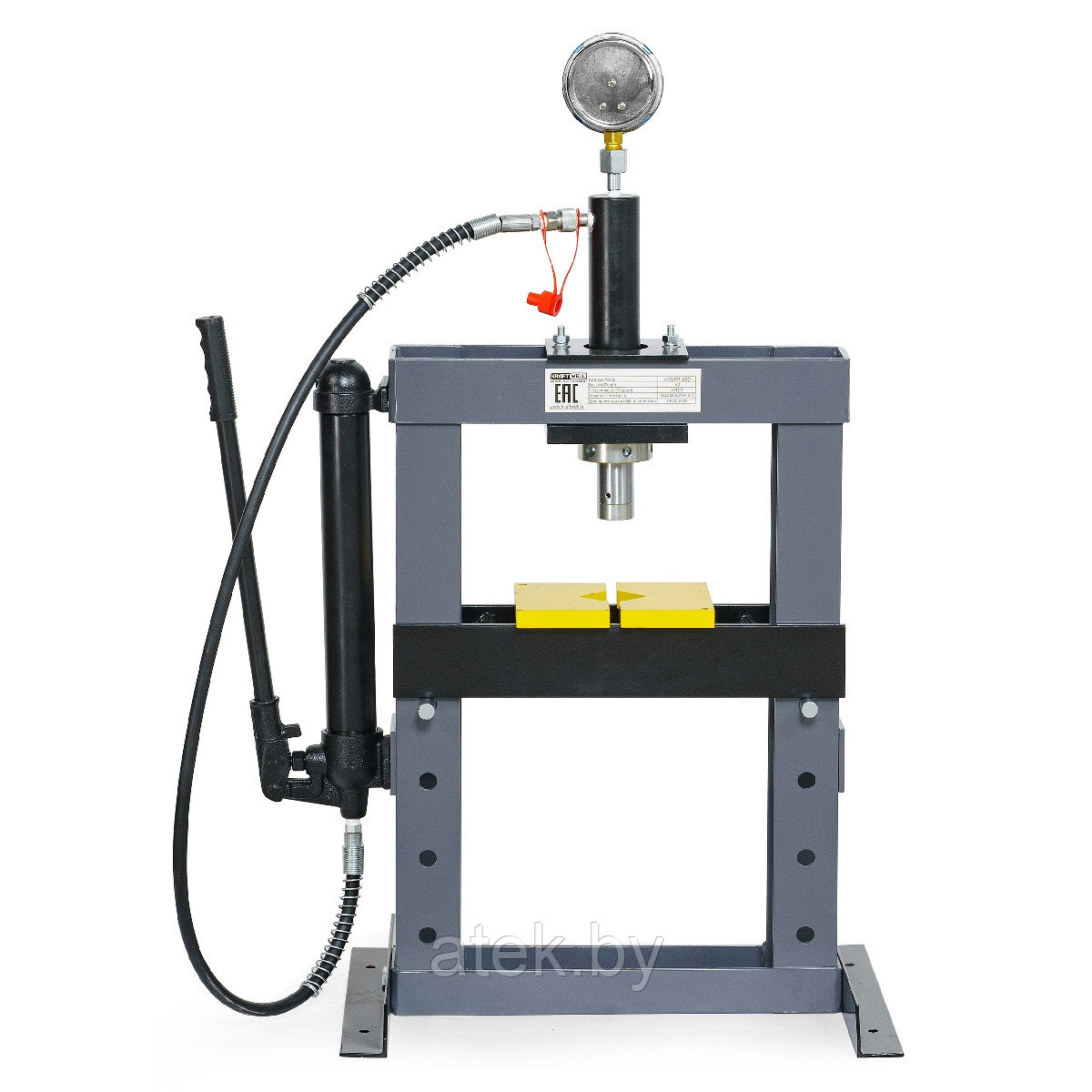 Пресс 10 т. настольный с ручным приводом KraftWell арт. KRWPR10BD
