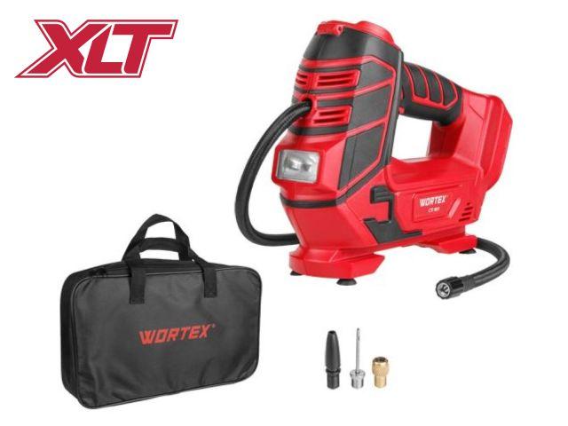 Аккум. компрессор WORTEX CTI 1811 в кор. ALL1 XLT SOLO 18 В, 11 бар, 12 л/мин (160 PSI / 1100 кПа, цифровой