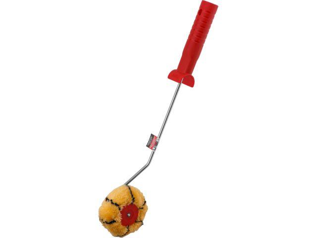 Валик "POLYACRYL" 100мм с ручкой 6мм для покраски углов STARTUL MASTER (ворс 12 мм, покраска стен и фасадов,