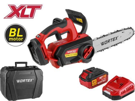Аккум. пила цепная WORTEX CEC 2518-3 в чем. ALL1 XLT SET БЕСЩЕТ., 18 В, 25.4 см, фото 2