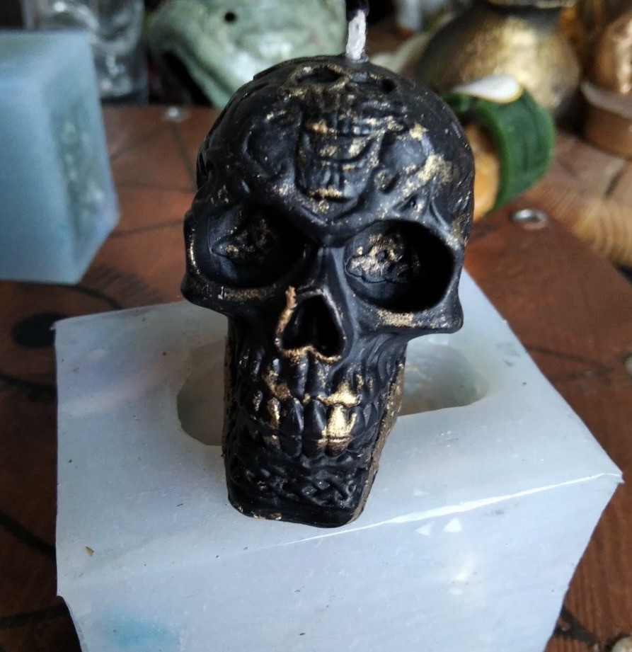 Силиконовая форма "Череп" кельтский средняя