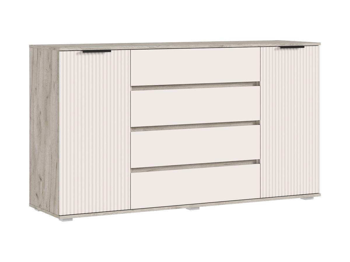 Комод МАРВЭЛ (Дуб Крафт серый/ Кашемир) МиФ