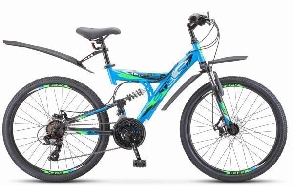 STELS Focus MD 24" 18-sp V010 (м), EP-00005972*X0000001302* " Синий/Черный 2022