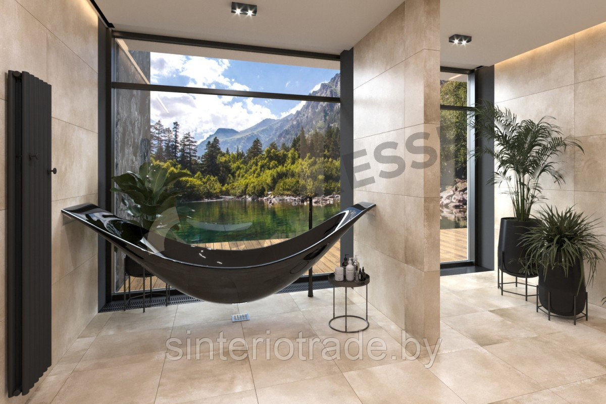 Керамогранит Gresse Matera latte 1200х600х10 бетон молочный - GRS06-28