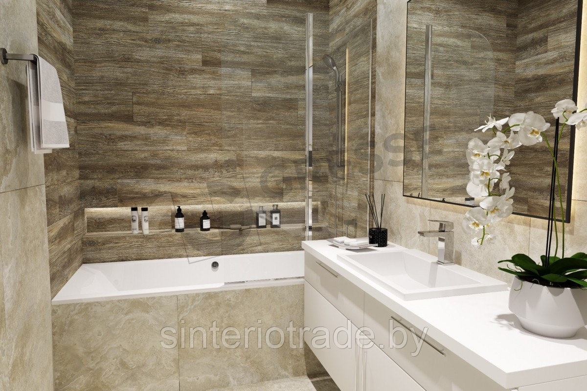 Керамогранит Gresse Arbel bubinga 1200х200х10 бубинга - GRS12-21S