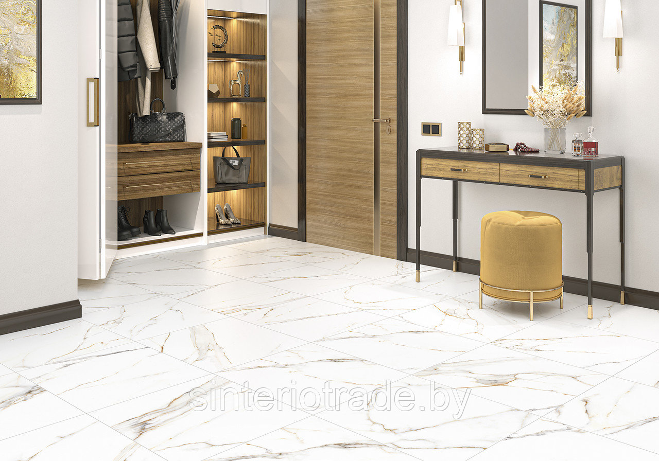Керамогранит Alma Ceramica Extra Calacatta 570*570, GFU57ECL04R матов. рект., фото 1