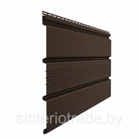 Döcke STANDARD Софит с центральной перфорацией (Каштан)