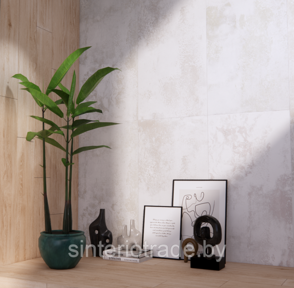 Керамический гранит EuroTile Metallic White Metal. 60x120