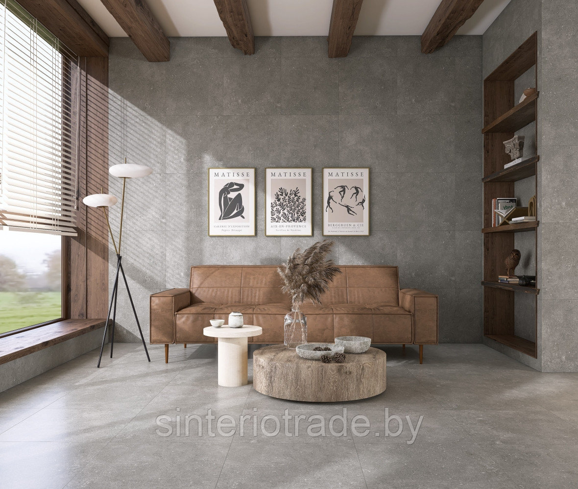 Керамический гранит EuroTile Shellstone Моka Mat 60x60