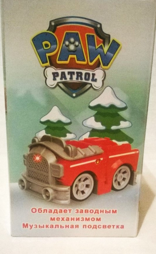 Щенячий патруль Маршал и пожарная машина (Paw Patrol) (свет/звук), 3D значок, JD-909C - фото 4 - id-p36220213