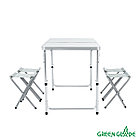 Набор мебели для пикника Green Glade M790-1 (мраморный белый), фото 4