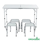Набор мебели для пикника Green Glade M790-1 (мраморный белый), фото 5