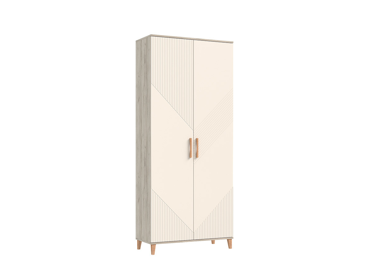 Шкаф ИРИС (Дуб Крафт серый/ Кашемир) МиФ