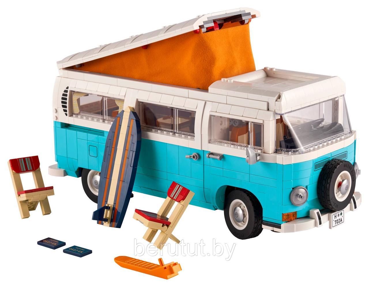 Конструктор Icons Фургон Volkswagen T2 Camper 2207 деталей аналог  Lego