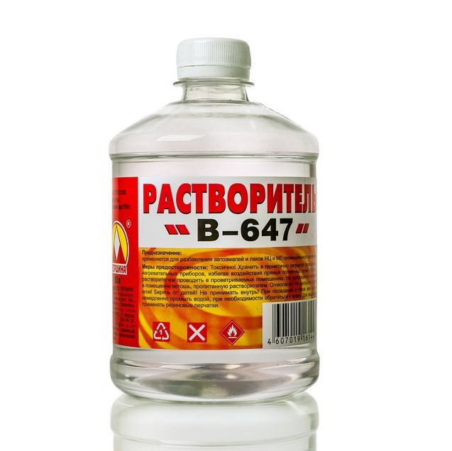 Растворитель В-647 0,5 л Вершина (РФ)