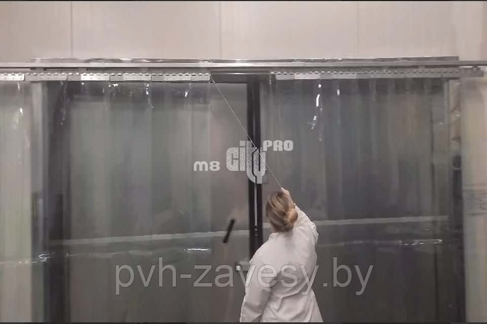 Откатная стандартная штора ПВХ 400 мм
