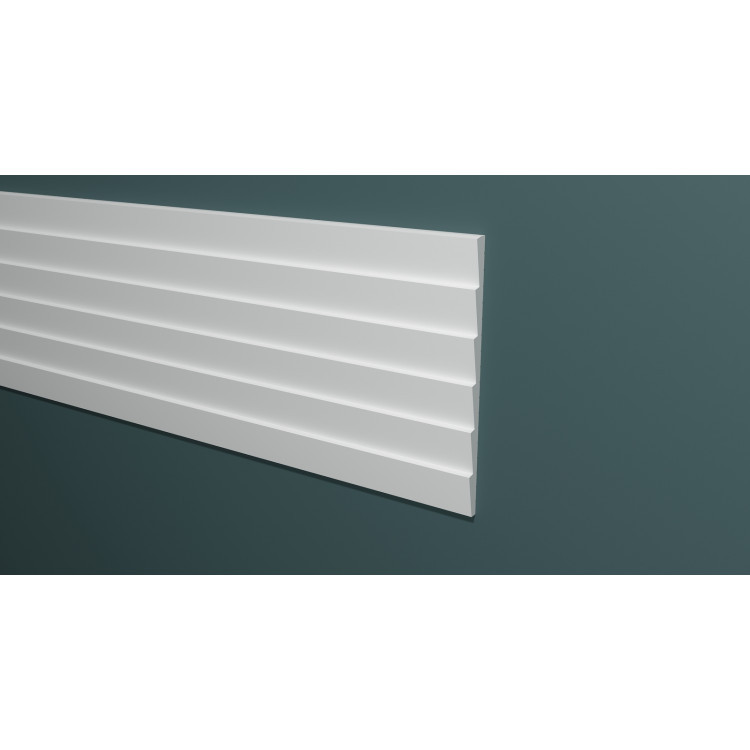 Стеновая панель из дюрополимера Decor-Dizayn Белая Лепнина DD906