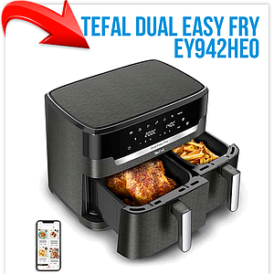 Аэрогриль (аэрофритюрница) Tefal Dual Easy Fry EY942HE0