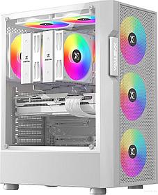 Корпус XASTRA A302 4FRGB WH (белый)