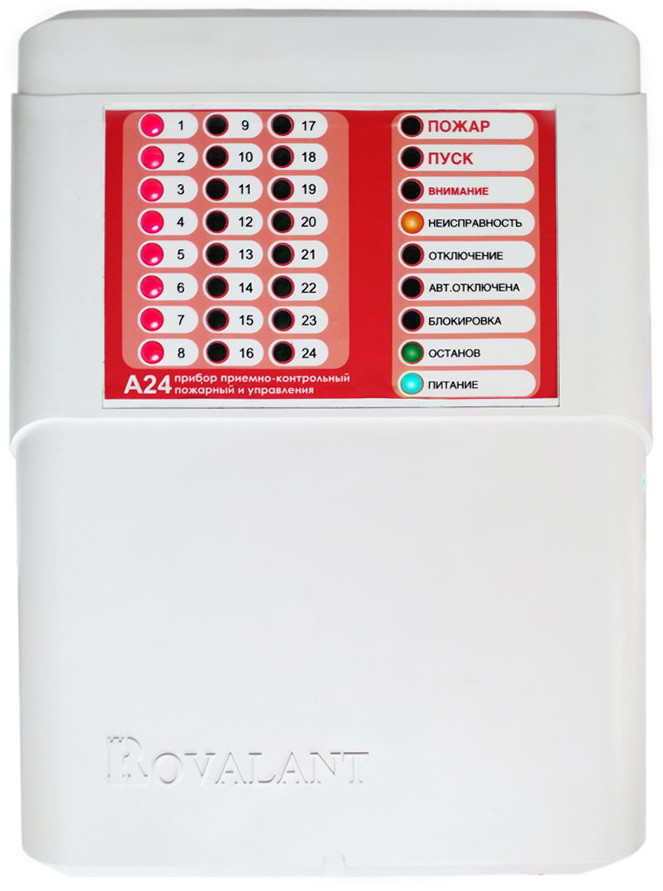 Приборы приёмно-контрольные пожарные и управления ППКПиУ А24 и А24E