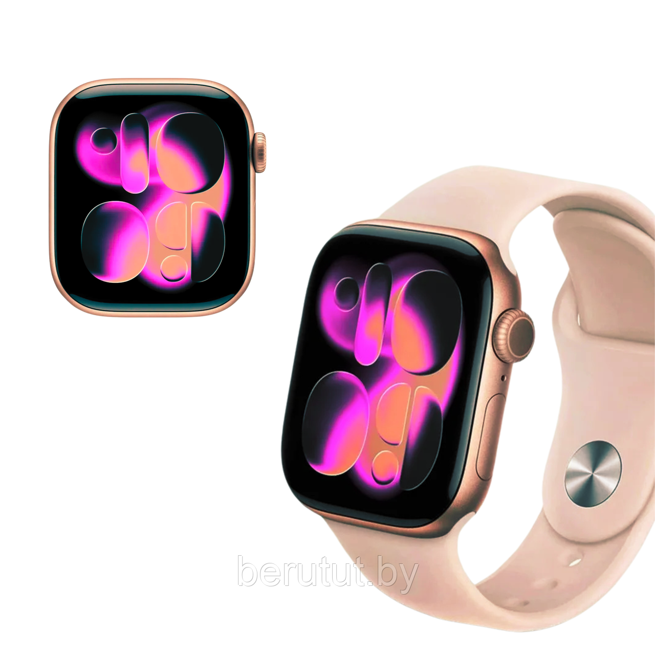 Смарт - часы Apple Watch Series 11 реплика, розовые