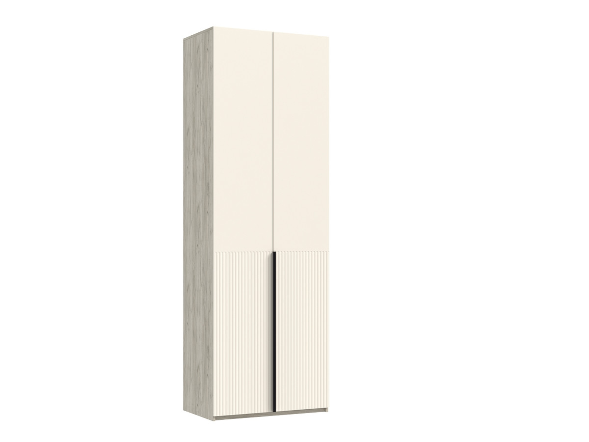 Шкаф 2-х створчатый МАРВЭЛ с доп. ящиками (Дуб Крафт серый/ Кашемир) МиФ