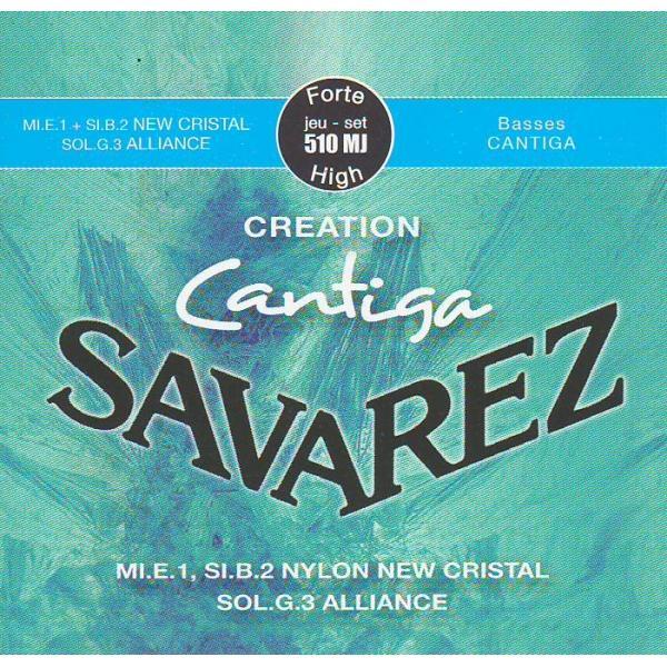 Savarez 510MJ Creation Cantiga Комплект струн для классической гитары, сильное натяжение, посеребр