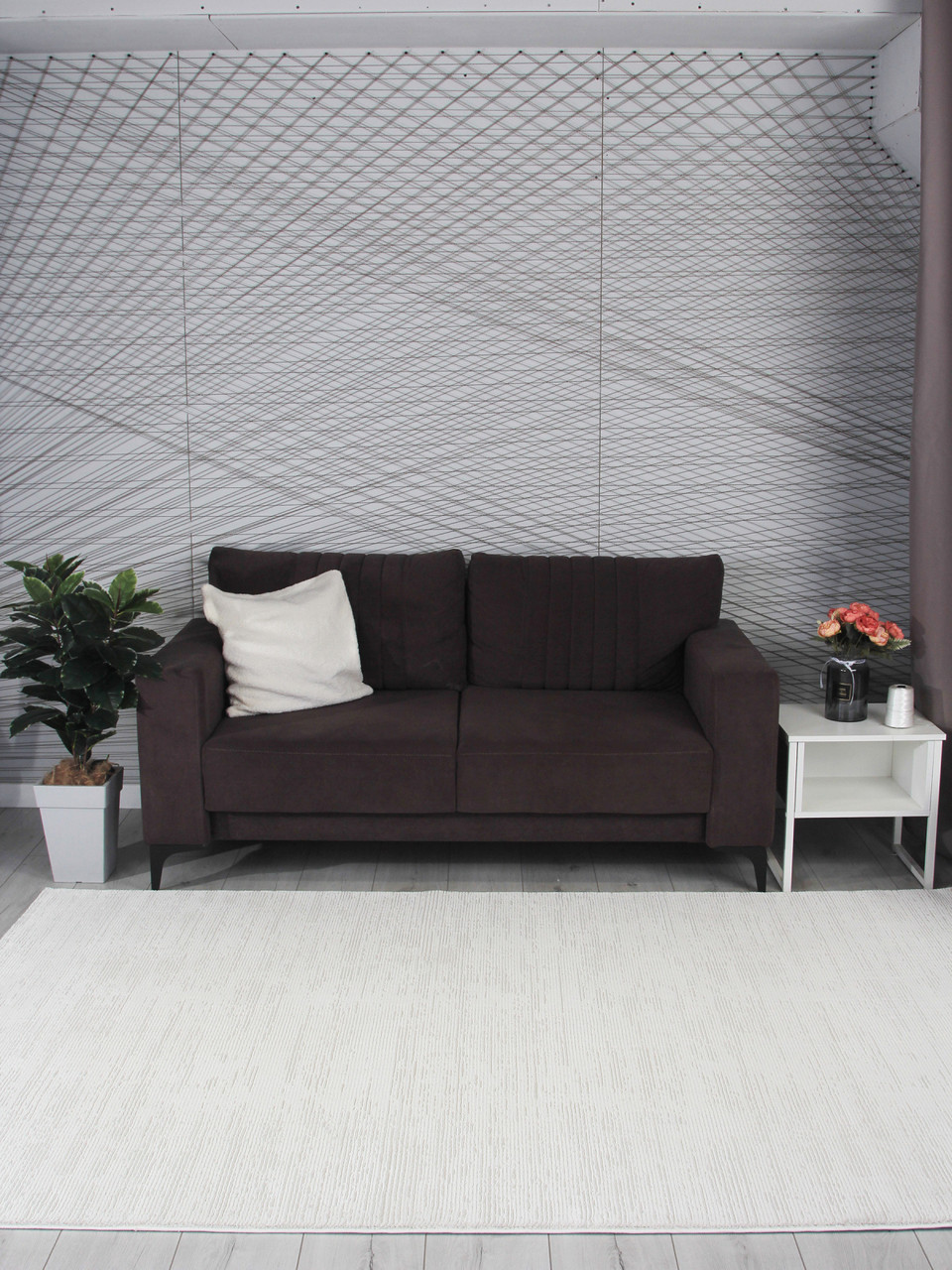 Ковер KARMEN HALI GL091W - WHITE / WHITE