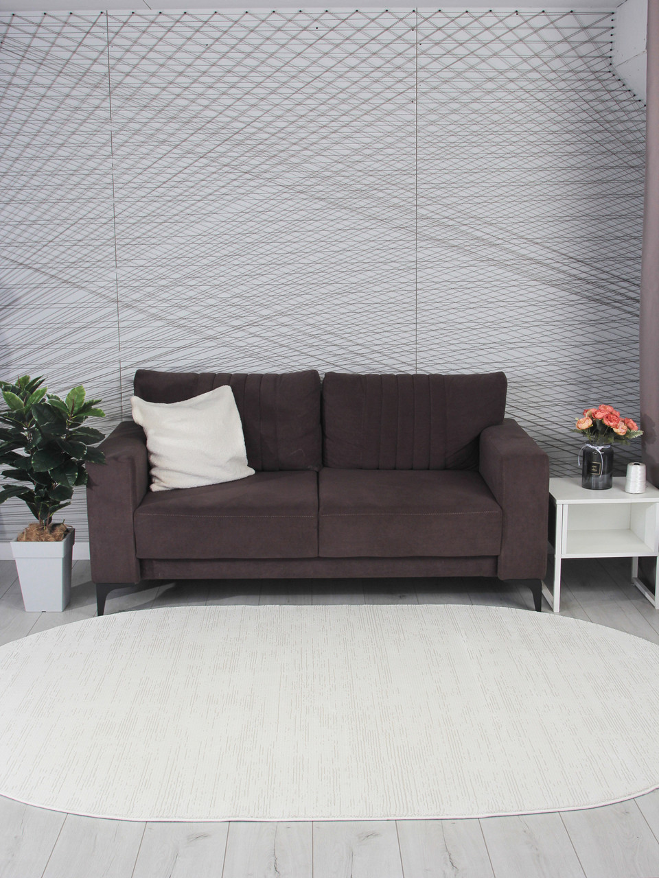 Ковер KARMEN HALI GL091W - WHITE / WHITE