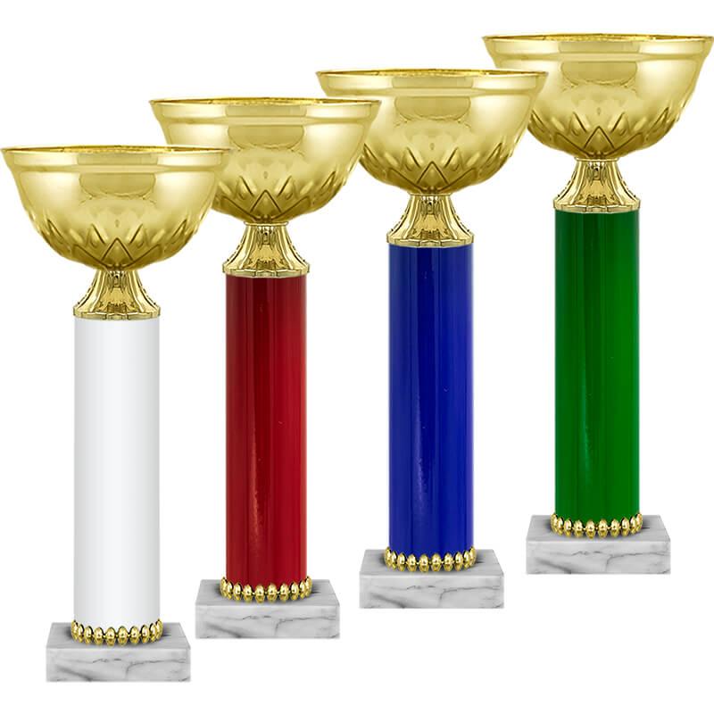 Кубок "РИНИ", синий стем, на мраморной подставке , высота 20 см, чаша 8 см  арт. 6102-200-102