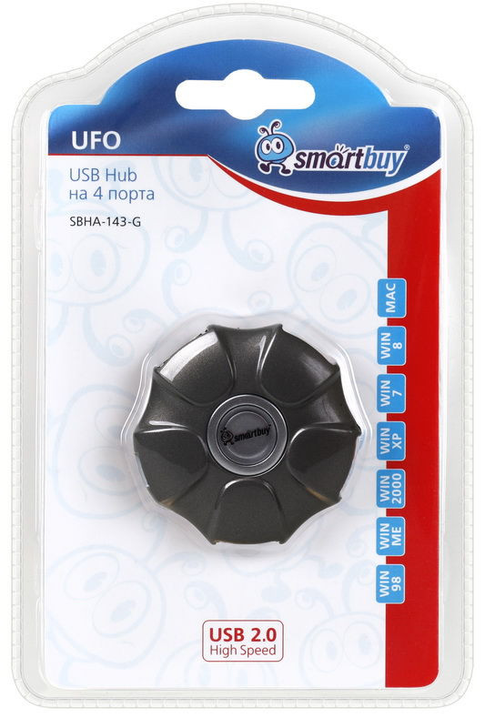 USB-хaб Smartbuy UFO 4 порта SB51 - фото 3 - id-p36233083