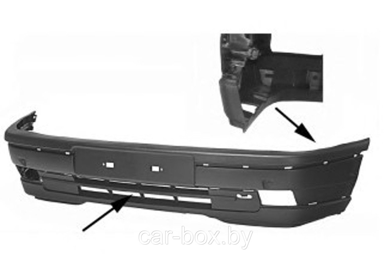 Бампер передн с отверстиями для противотуманных фар OPEL: VECTRA/CAVALIER A 89-92 (GLS/GT/CD)