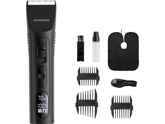 Машинка для стрижки волос NORMANN AHC-590 (Li-ion аккум. 1500 мАч, 90 мин работы, Type-C, длина