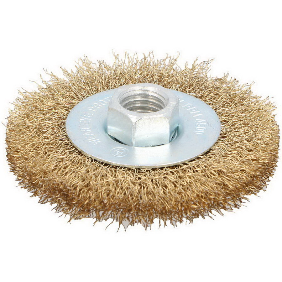 Щетка крацовка дисковая латунная M14 100 мм - e8773