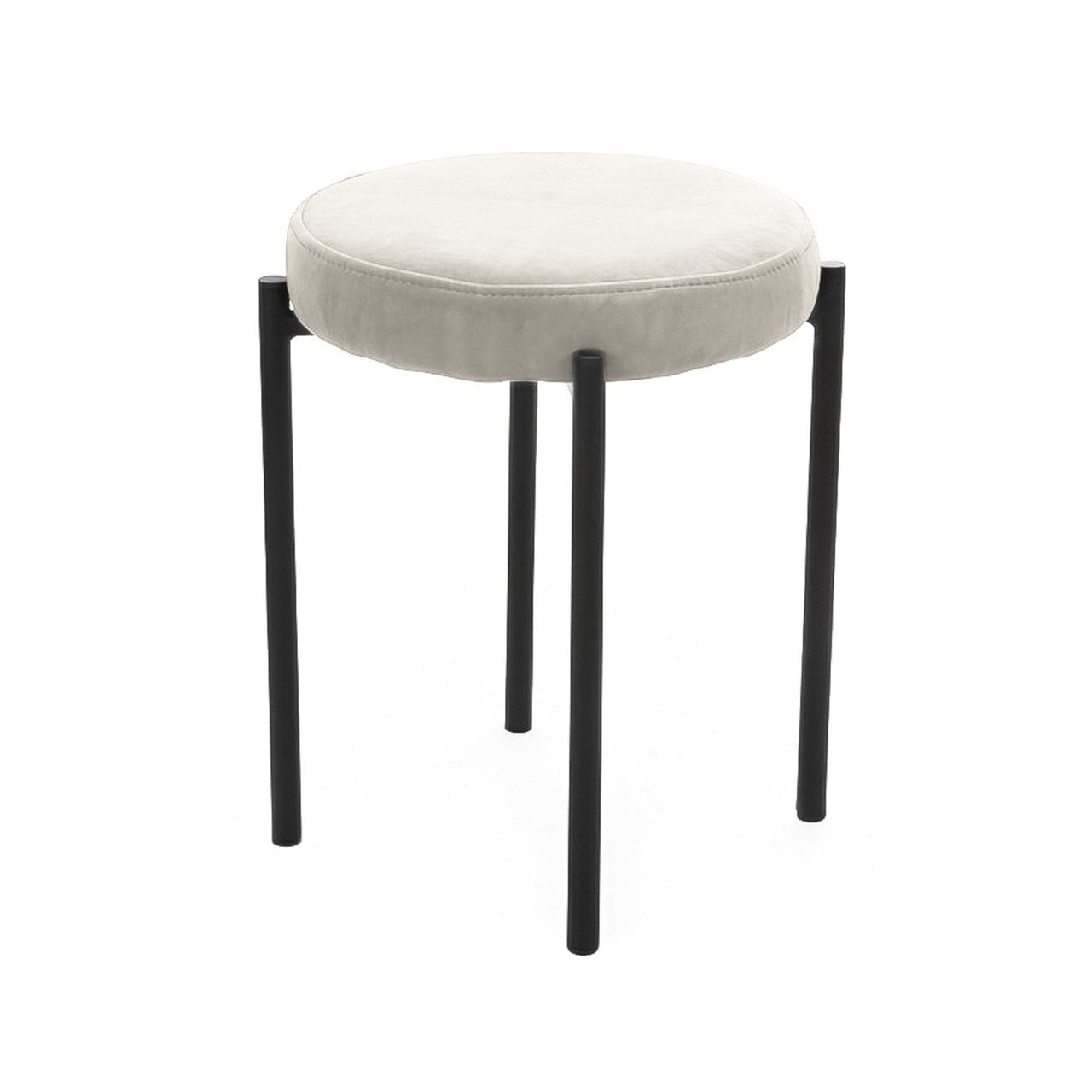 Табурет "Канапе" ткань Velutto 01/каркас черный