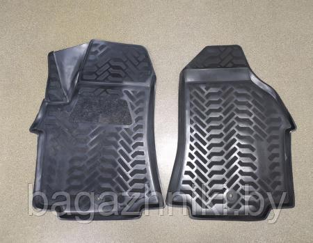 Ковры в салон Aileron Hyundai H1 2018- (3D с подпятником) [60673] (Крепеж 2) передние