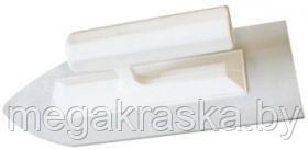 D2209BT Кельма пластмассовая с уголком прозрачная (plastic trowel) Малайская 23,4х9,2см, фото 2