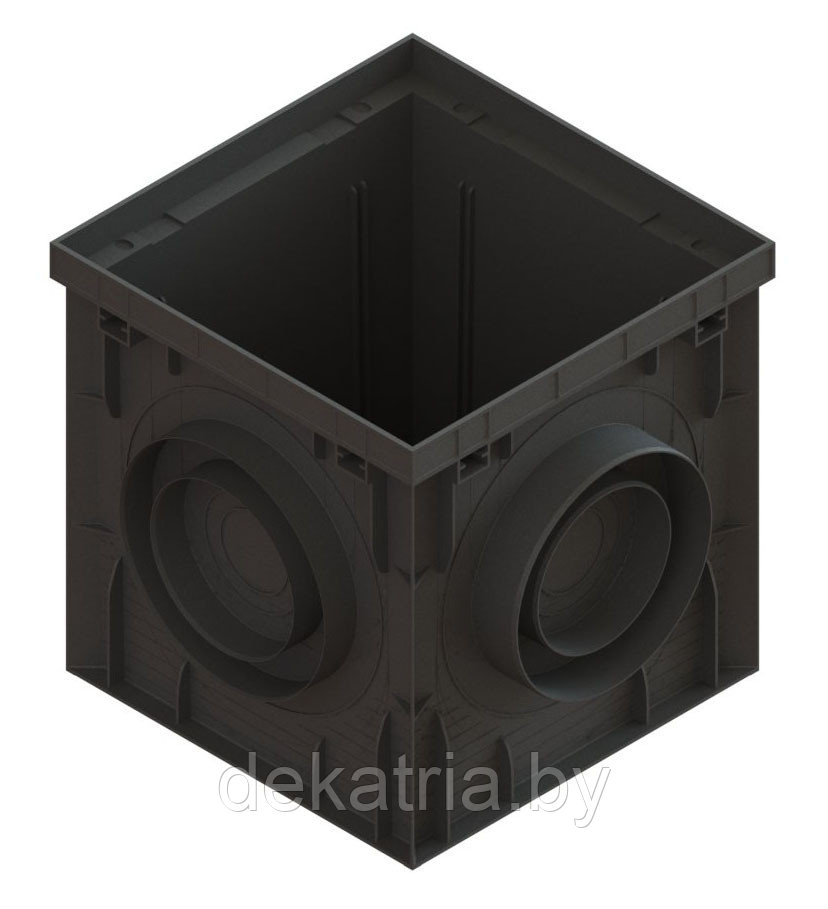 Дождеприемник PolyMax Basic ДП–30.30-ПП пластиковый черный