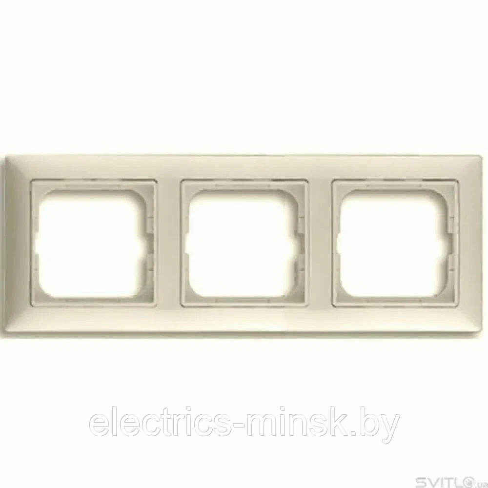 Рамка на три поста Слоновая кость ABB Basic 55 1725-0-1486