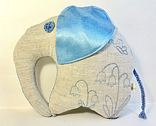 Подушка-игрушка "Слон", голубой. арт. ПИ0003