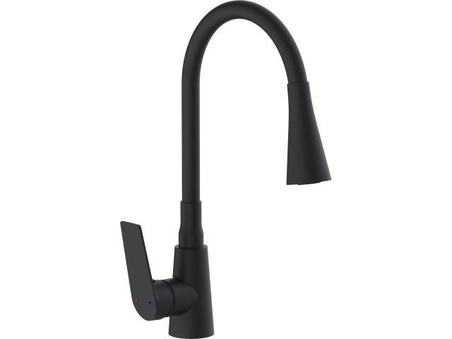 Смеситель для кухни D35-A черный, серия 800 ECONOCE