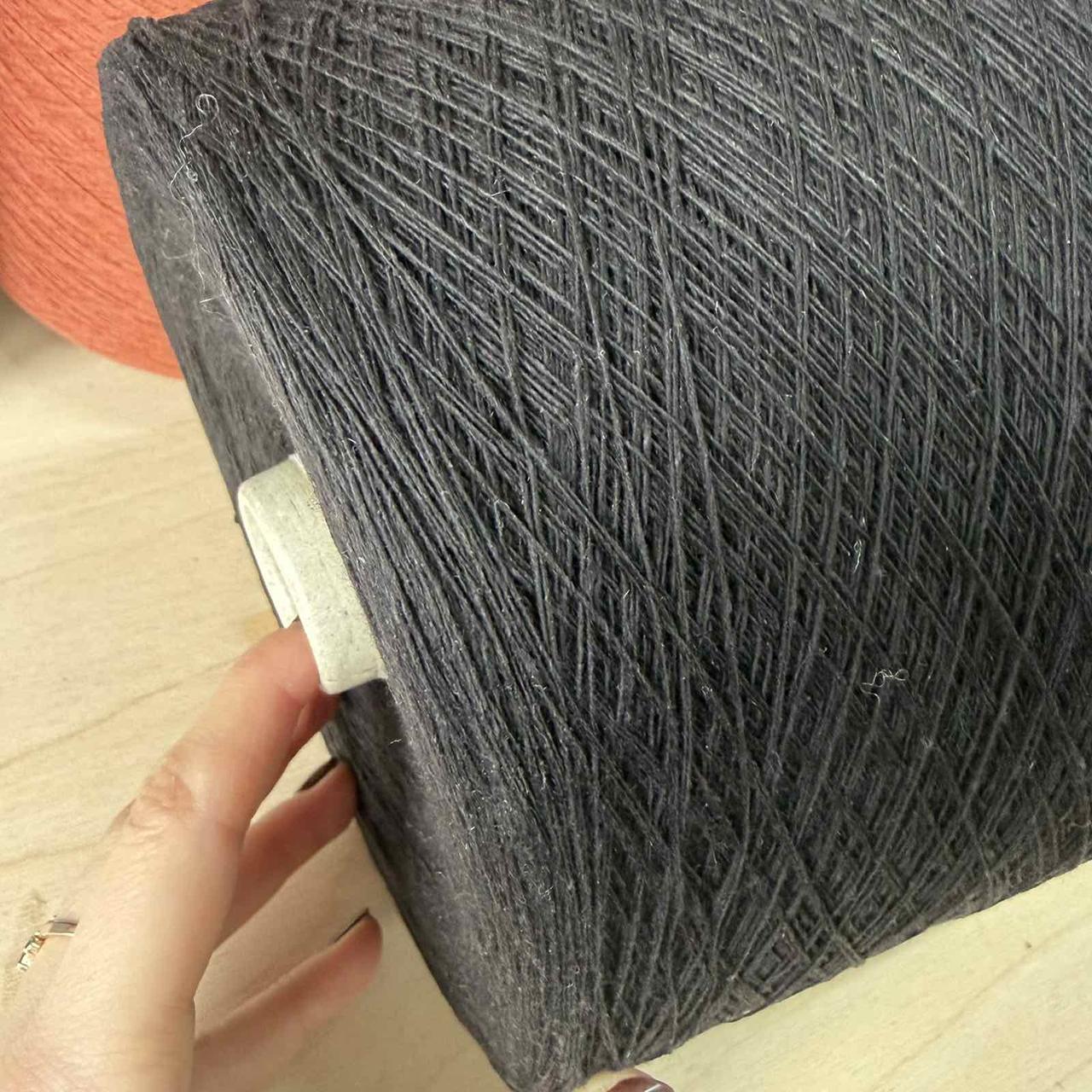 Robin Spot 40% хлопок 40%вискоза 10% шерсть ягнят 10% полиамид 1500 м 100г черный